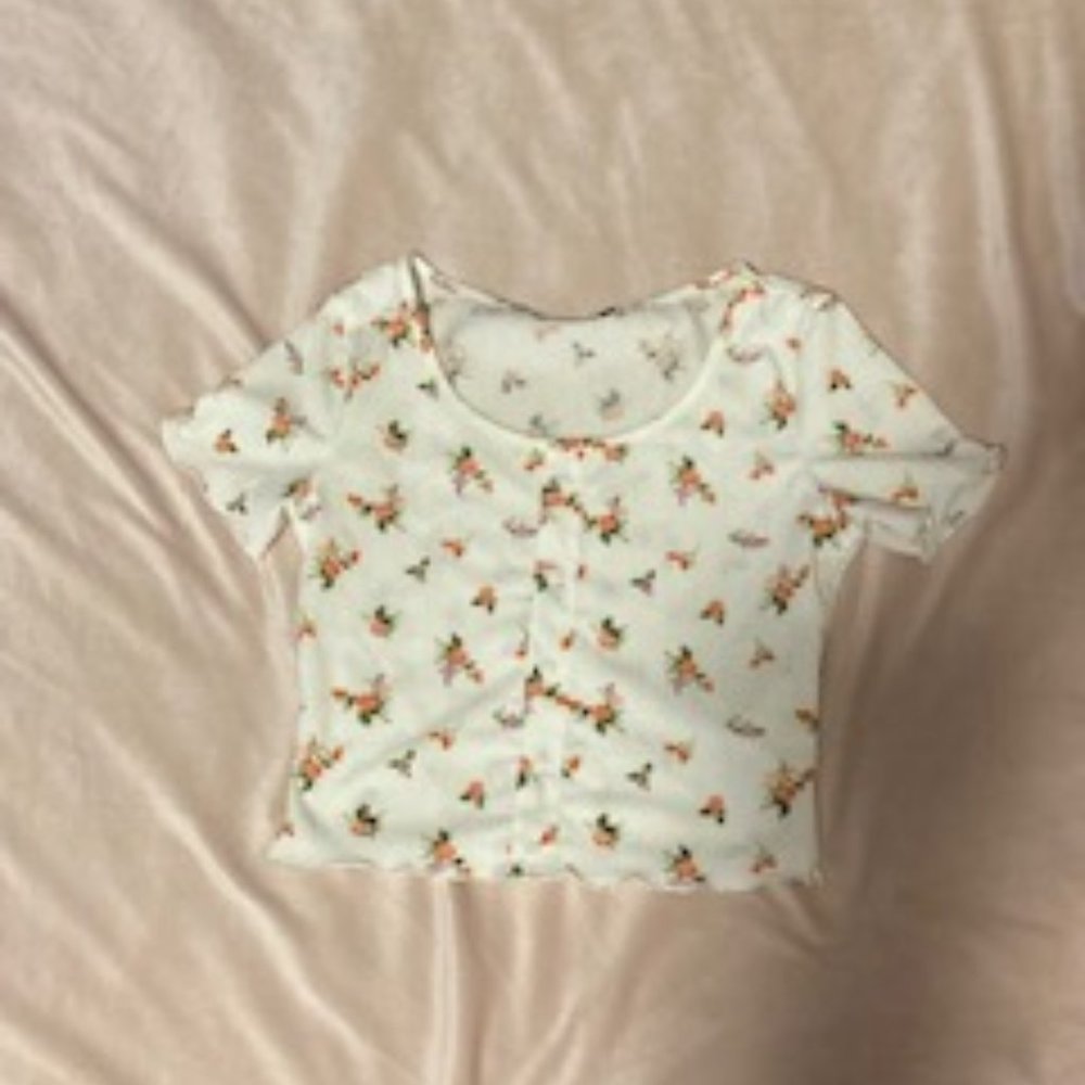 floral crop top